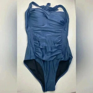 Beautique Blue One Piece Swimsuit Size 8 US Beach/Pool